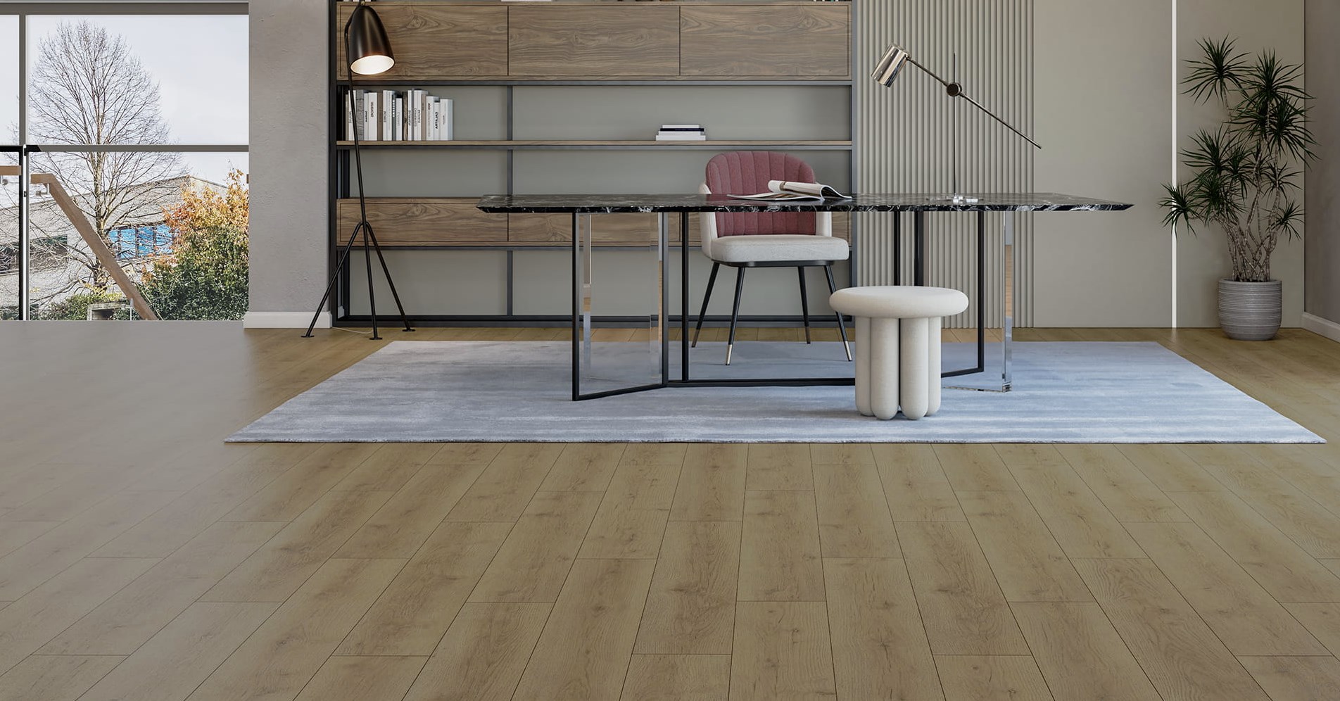 panele podłogowe w salonie